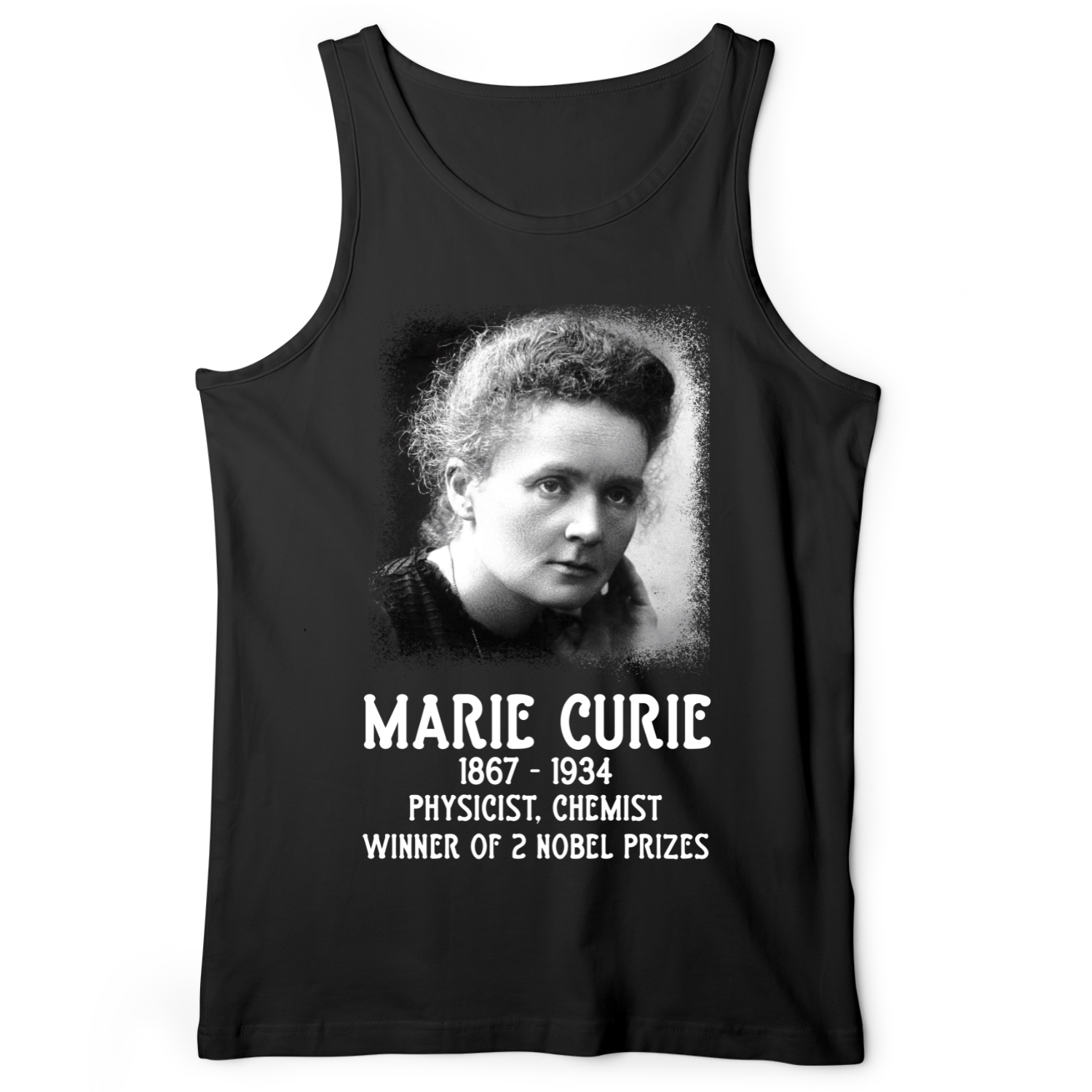 Marie Curie Tank Black / XS