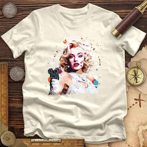 Marlene Dietrich High Quality Tee Natural / S