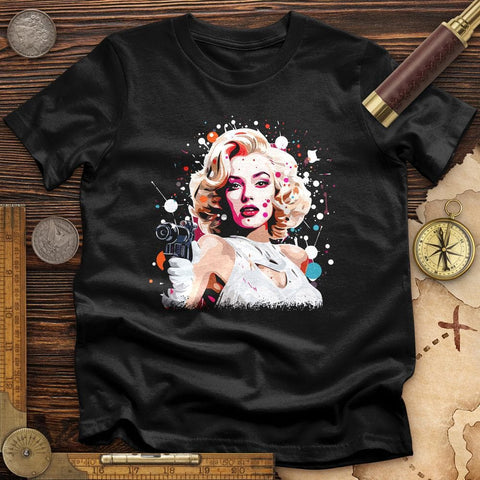 Marlene Dietrich High Quality Tee Black / S