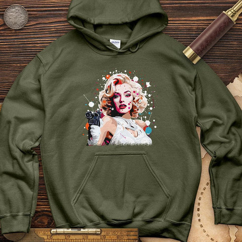 Marlene Dietrich Hoodie Military Green / S