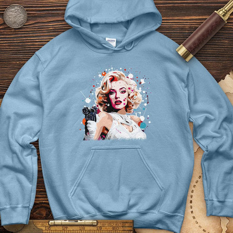 Marlene Dietrich Hoodie Light Blue / S