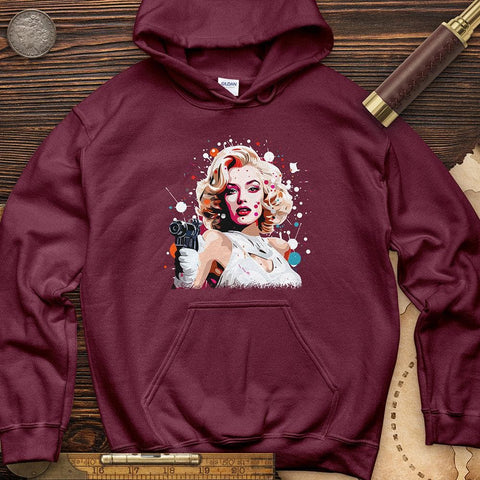 Marlene Dietrich Hoodie Maroon / S