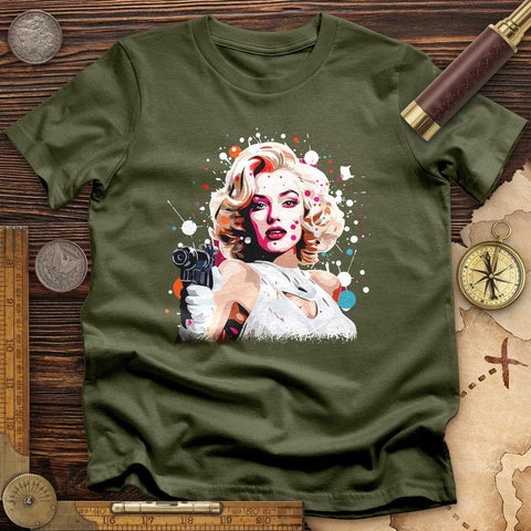 Marlene Dietrich T-Shirt Military Green / S