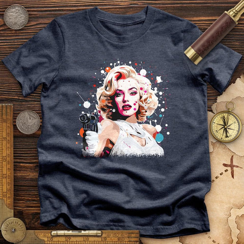 Marlene Dietrich T-Shirt Heather Navy / S