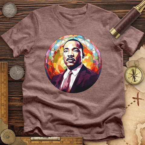 Martin Luther King High Quality Tee Heather Mauve / S