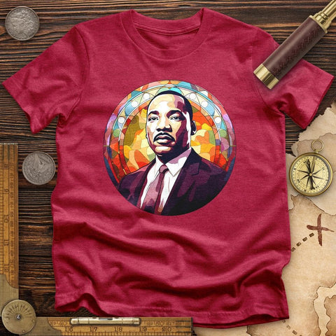 Martin Luther King High Quality Tee Heather Red / S