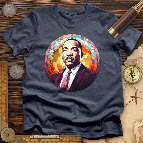 Martin Luther King High Quality Tee Heather Navy / S
