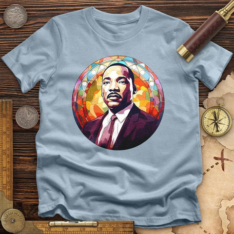 Martin Luther King High Quality Tee Light Blue / S