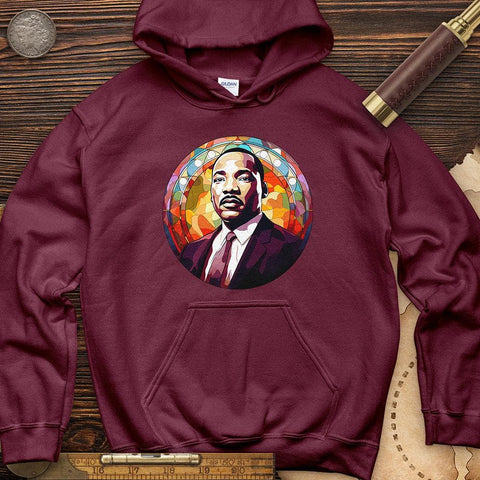Martin Luther King Hoodie Maroon / S