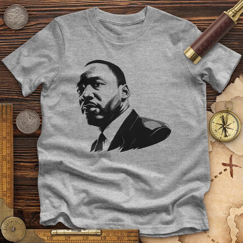 Martin Luther King Jr. High Quality Tee Athletic Heather / S
