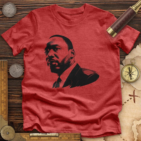 Martin Luther King Jr. High Quality Tee Heather Red / S
