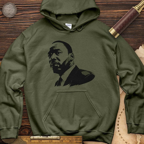 Martin Luther King Jr. Hoodie Military Green / S
