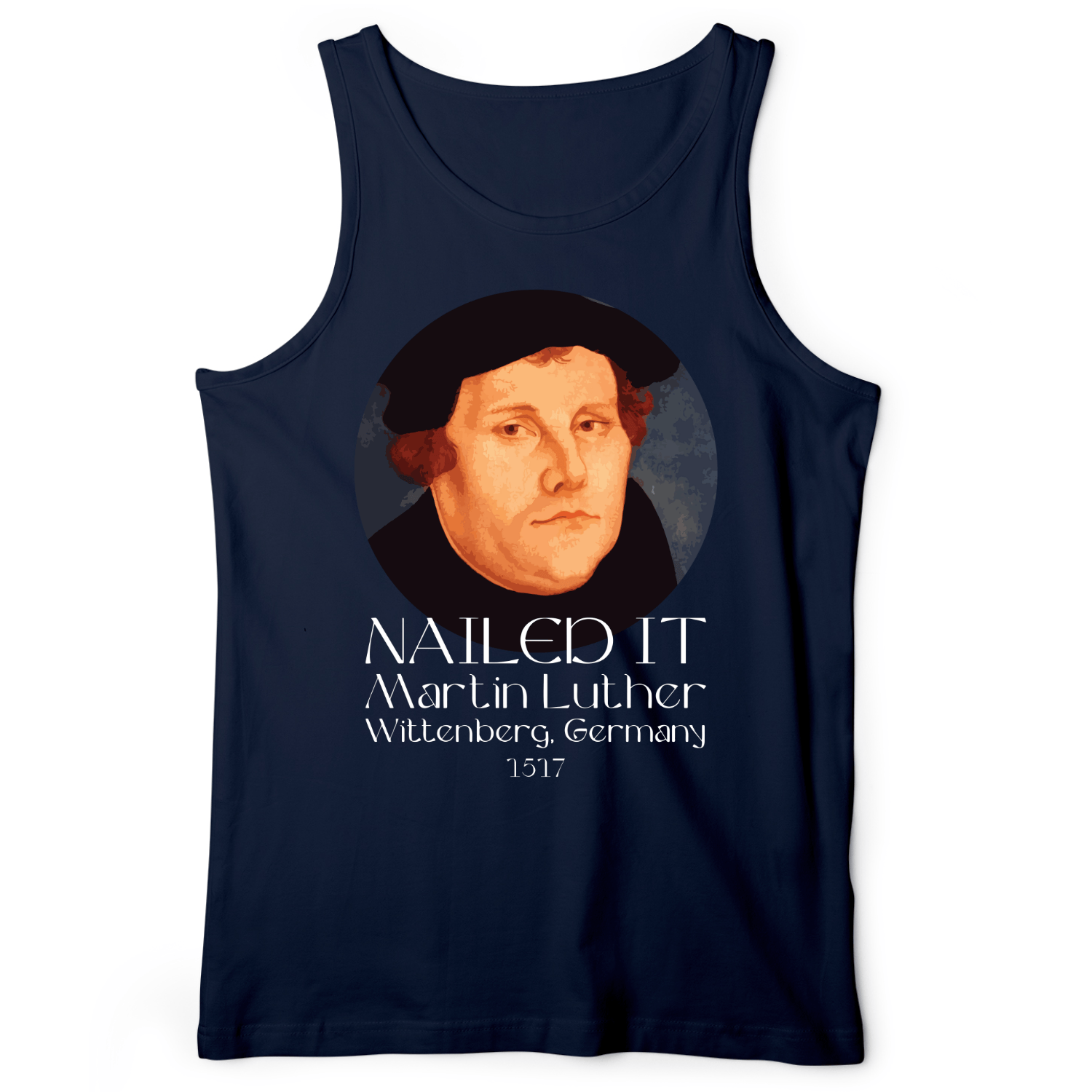 Martin Luther Nailed It Tank Navy / XS