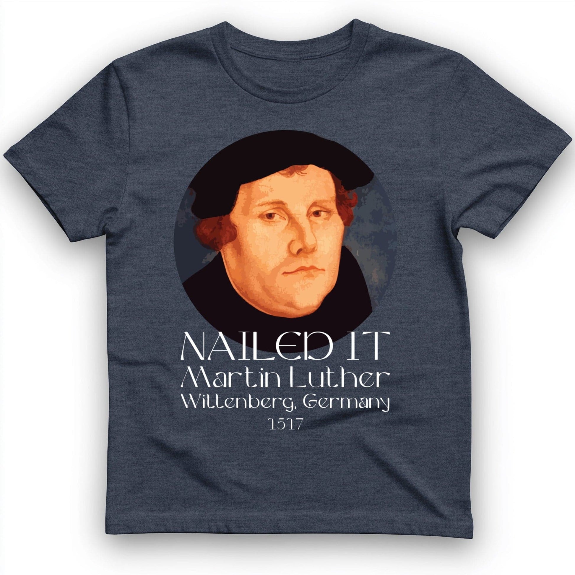 Martin Luther T-Shirt Heather Navy / S