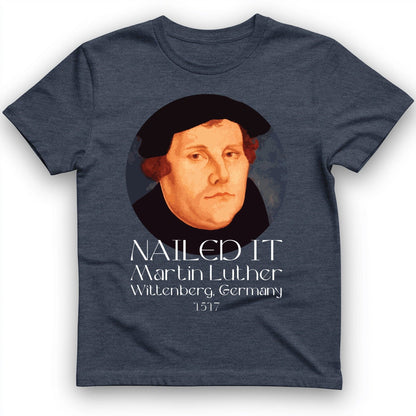 Martin Luther T-Shirt Heather Navy / S