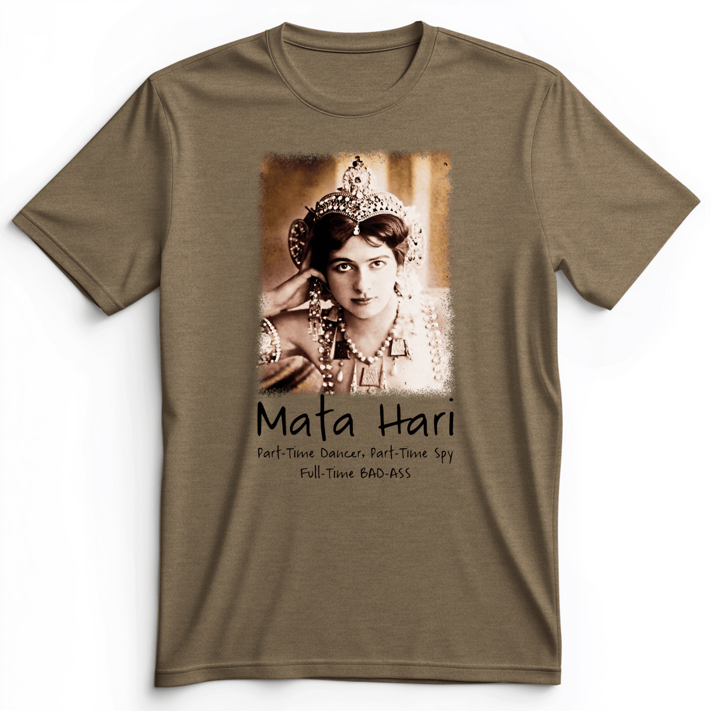 Mata Hari Premium Tee Heather Olive / S