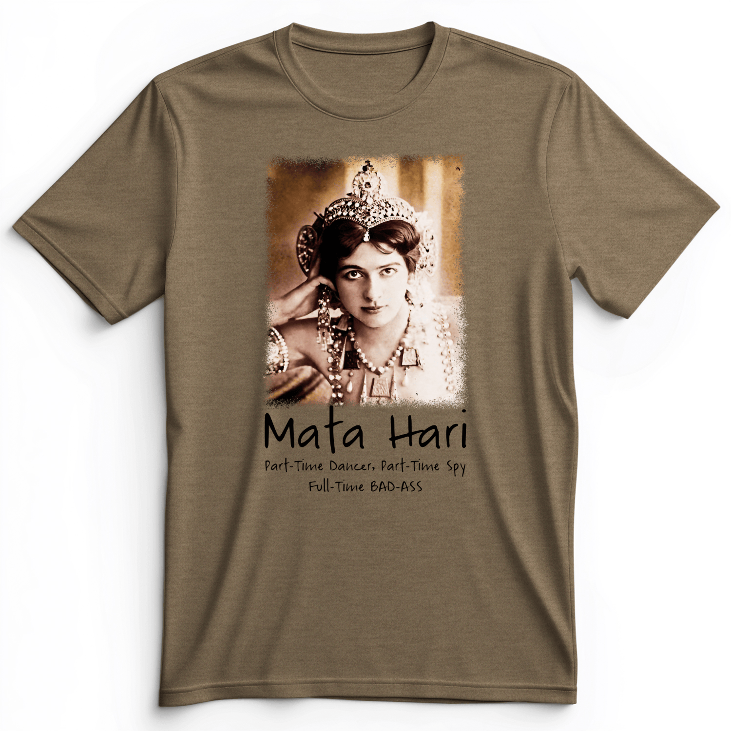 Mata Hari Premium Tee Heather Olive / S
