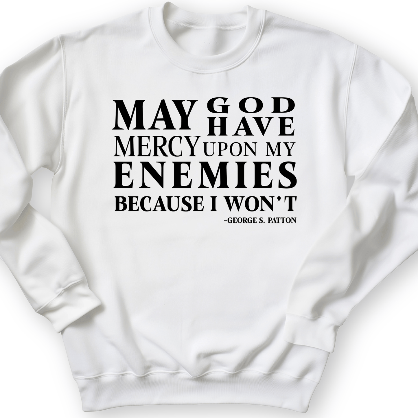 May God Have Mercy Crewneck White / S