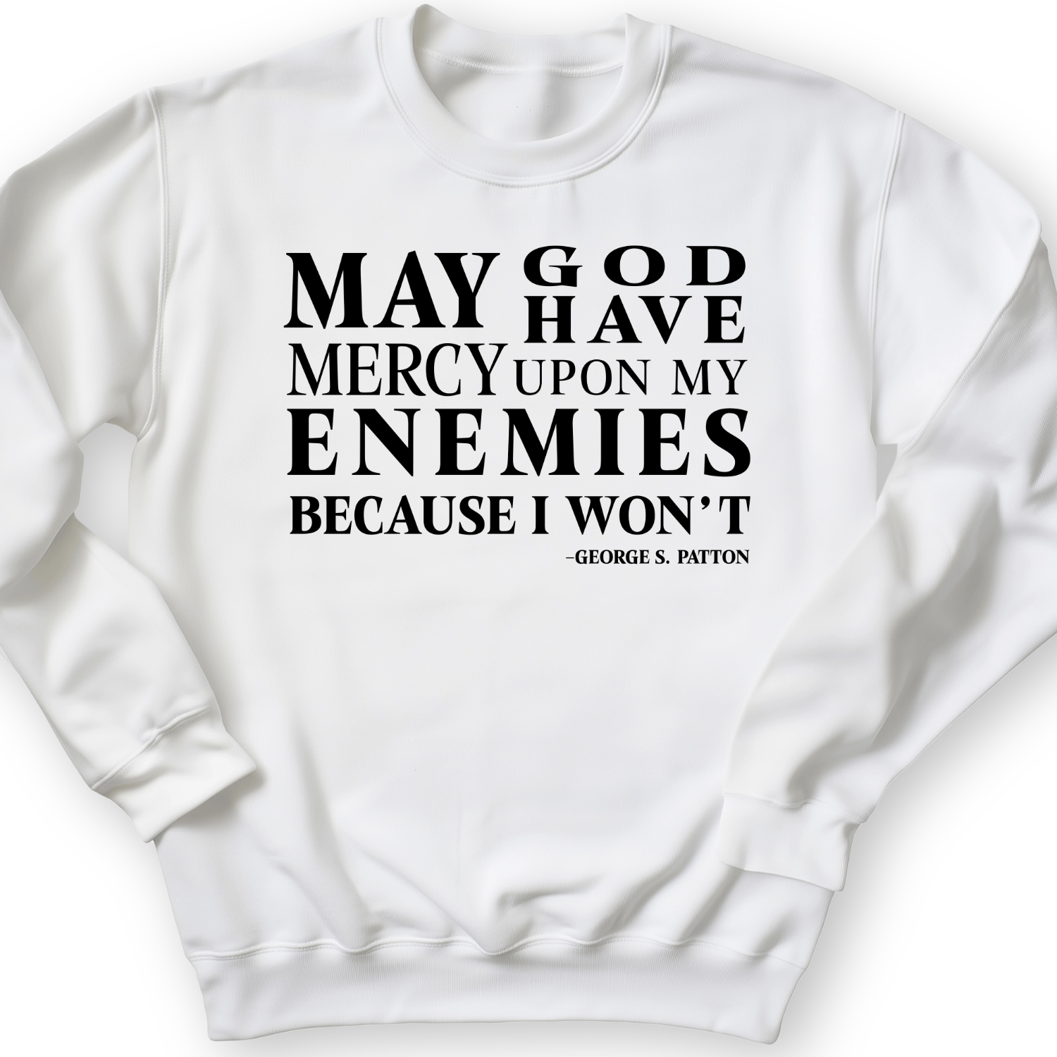 May God Have Mercy Crewneck White / S