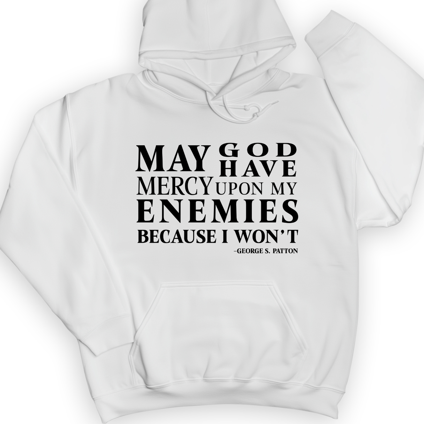 May God Have Mercy Hoodie White / S