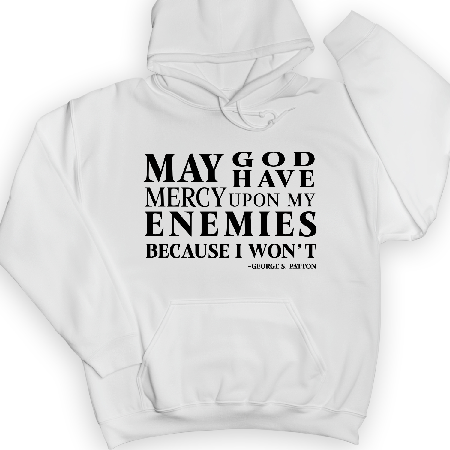 May God Have Mercy Hoodie White / S