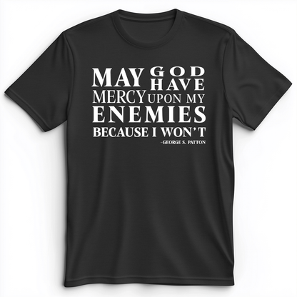 May God Have Mercy Premium Tee Dark Grey Heather / S
