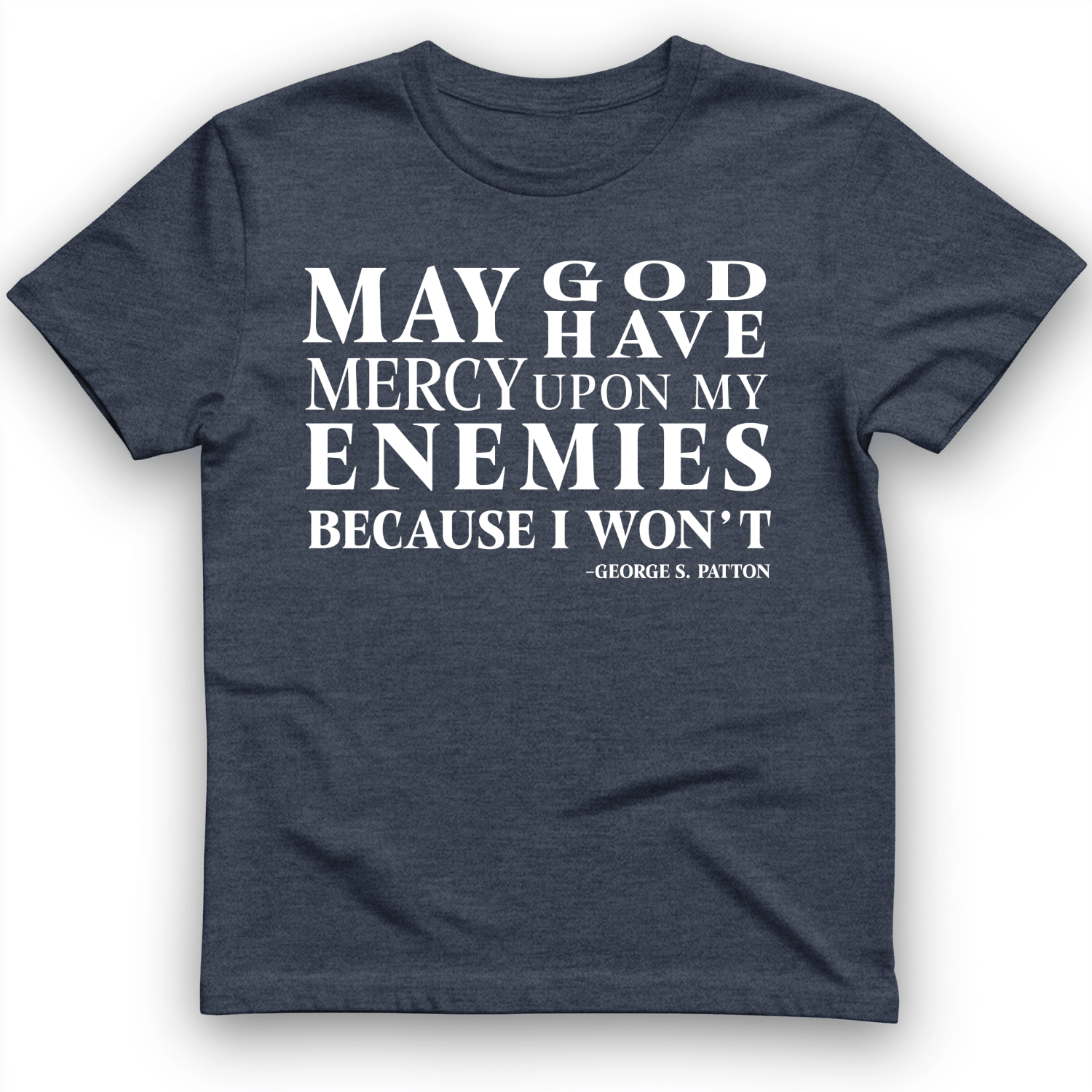 May God Have Mercy T-Shirt Heather Navy / S