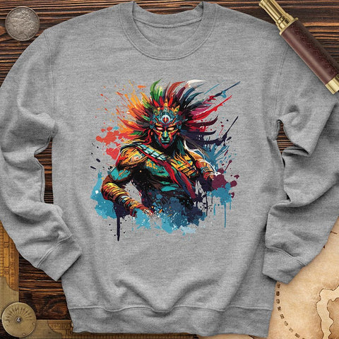 Mayan Warrior Crewneck Sport Grey / S