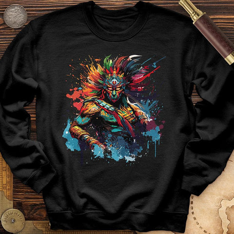 Mayan Warrior Crewneck Black / S