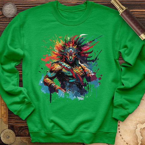 Mayan Warrior Crewneck Irish Green / S