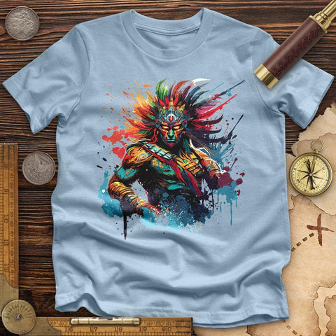 Mayan Warrior High Quality Tee Light Blue / S