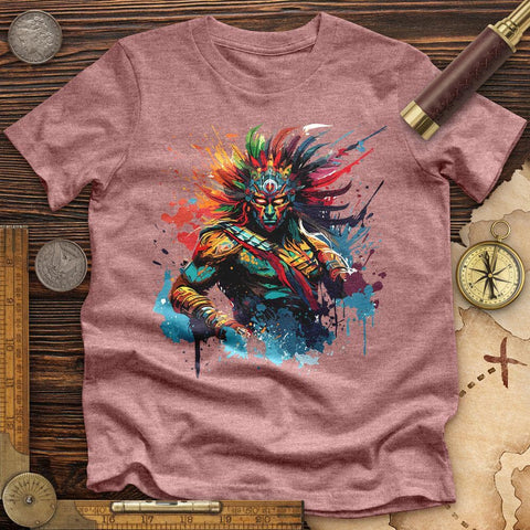 Mayan Warrior High Quality Tee Heather Mauve / S