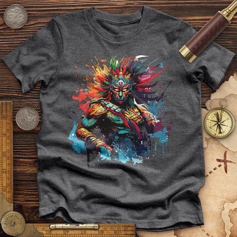 Mayan Warrior High Quality Tee Dark Grey Heather / S