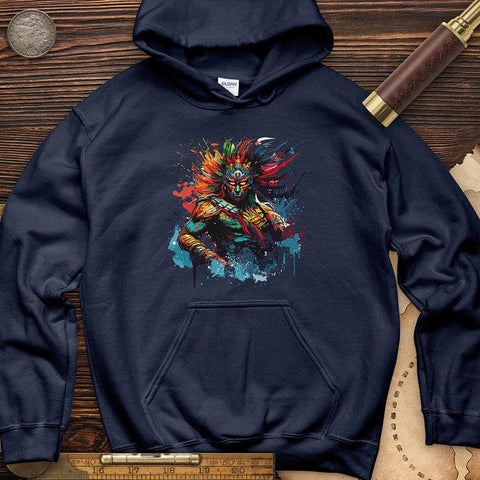 Mayan Warrior Hoodie Navy / S