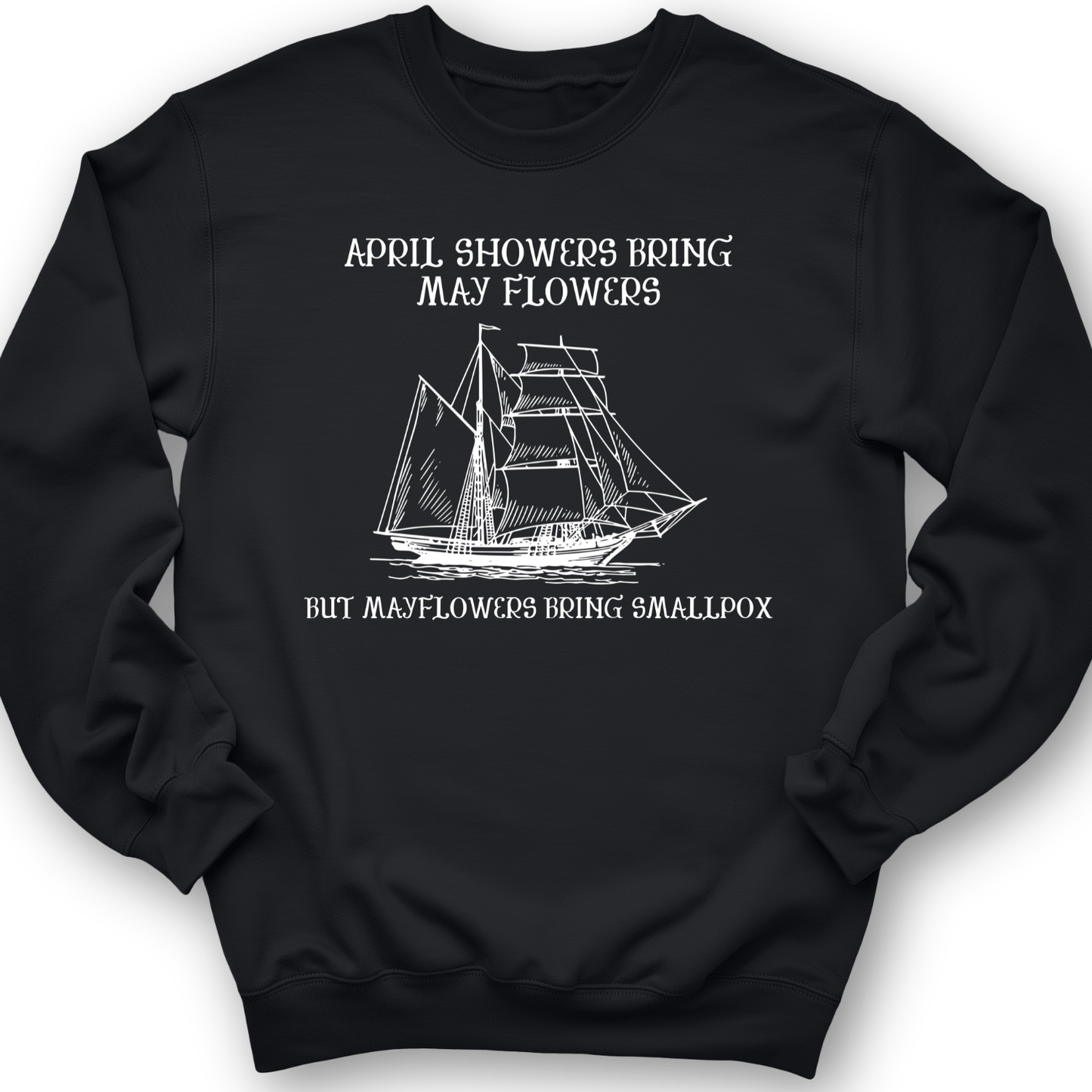 Mayflower Crewneck Black / S
