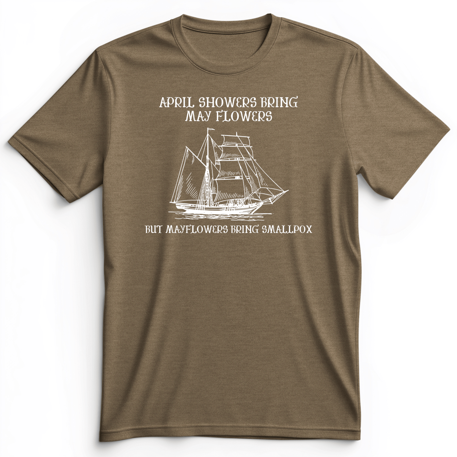 Mayflower Premium Tee Heather Olive / S