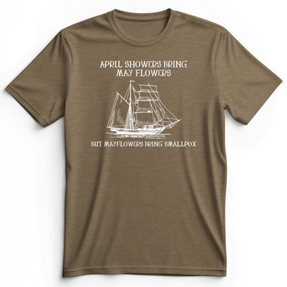 Mayflower Premium Tee Heather Olive / S