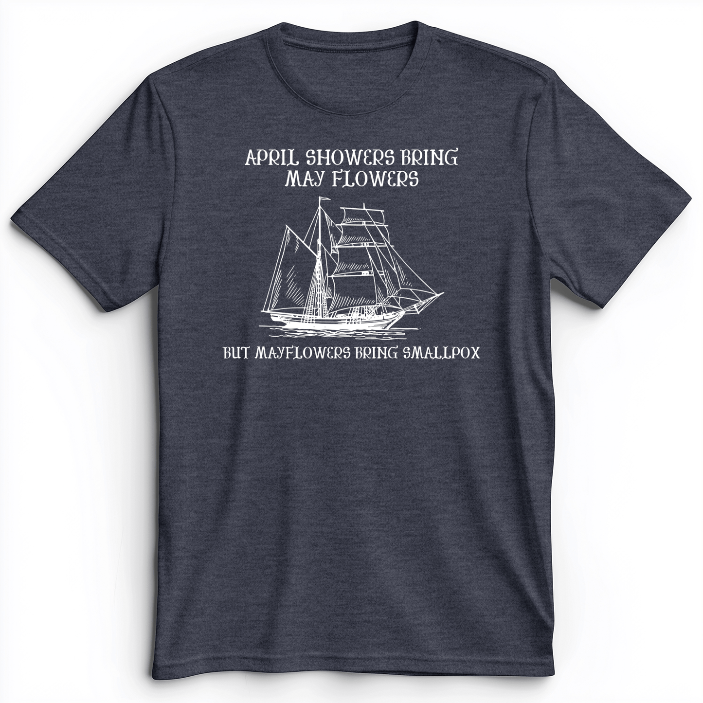 Mayflower Premium Tee Heather Navy / S