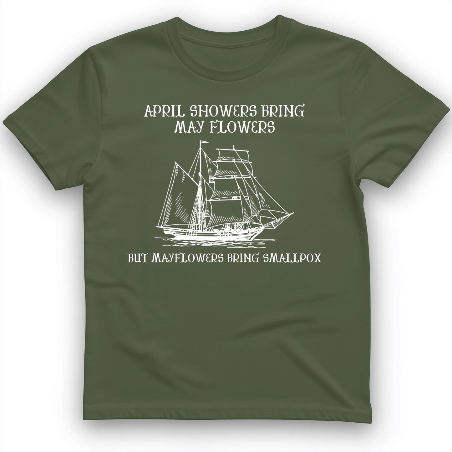 Mayflower T-Shirt Military Green / S