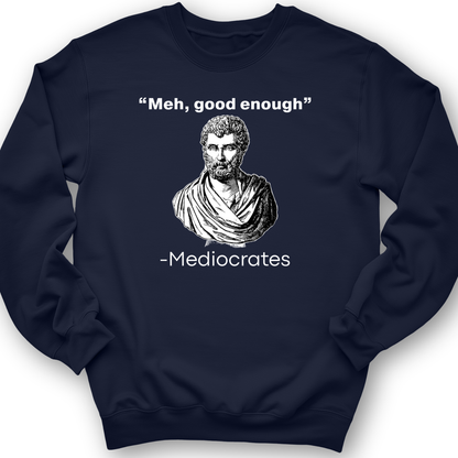 Mediocrates Meh Crewneck Navy / S