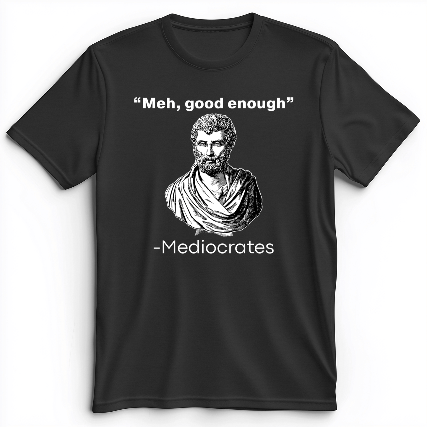 Mediocrates Meh Premium Tee Dark Grey Heather / S