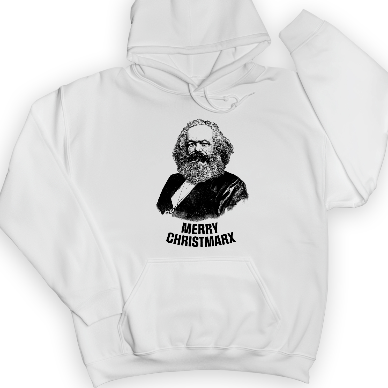 Merry Christmarx Hoodie White / S