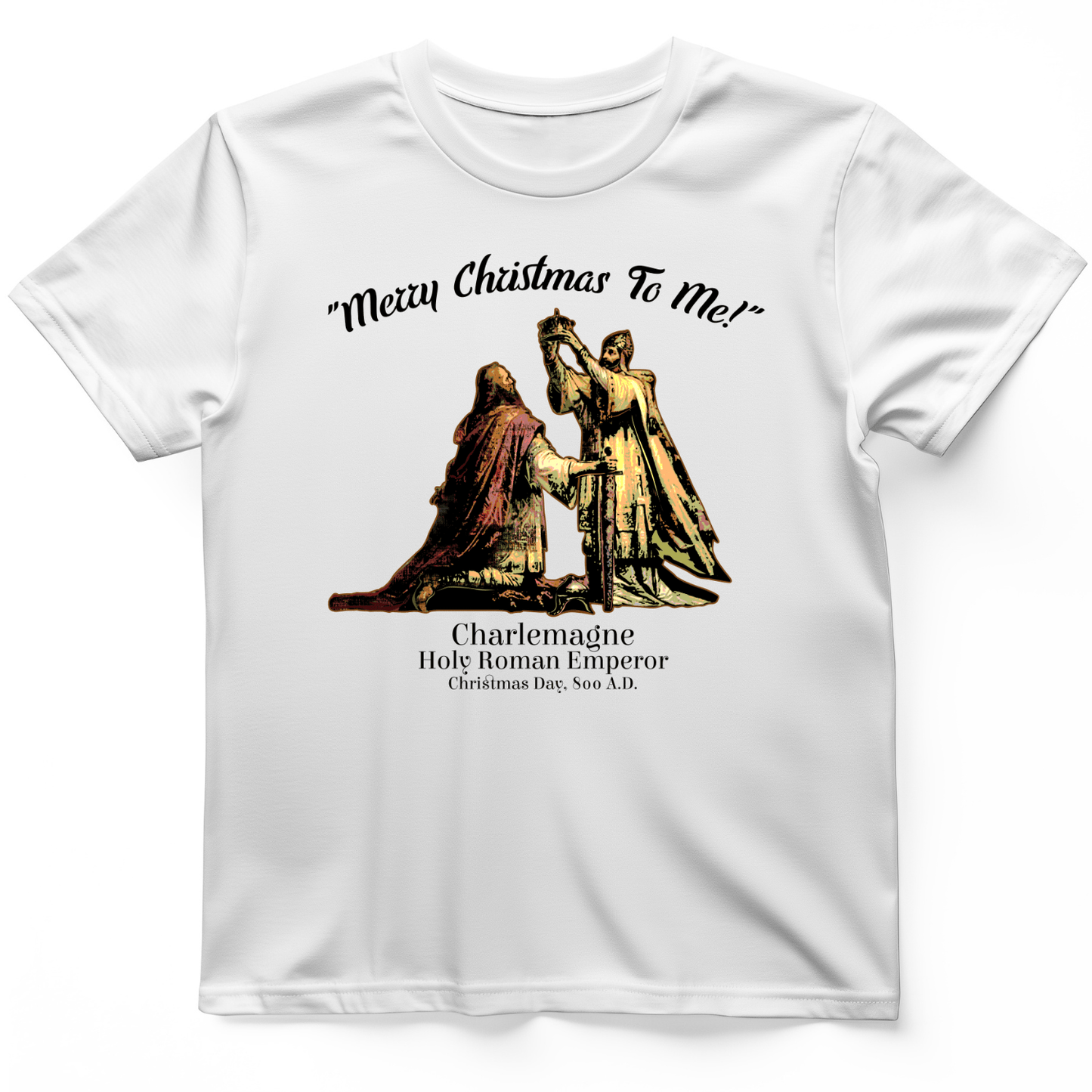 Merry Christmas Charlemagne T-Shirt White / S
