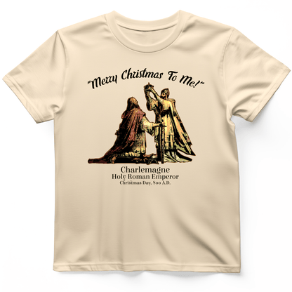 Merry Christmas Charlemagne T-Shirt Natural / S