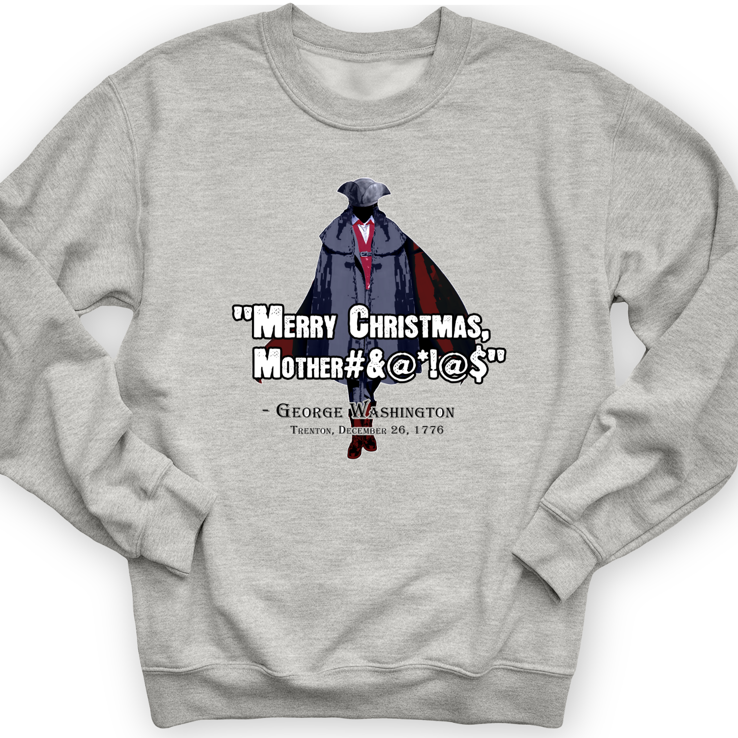 Merry Christmas Mother #%@#$!@ Crewneck Sport Grey / S