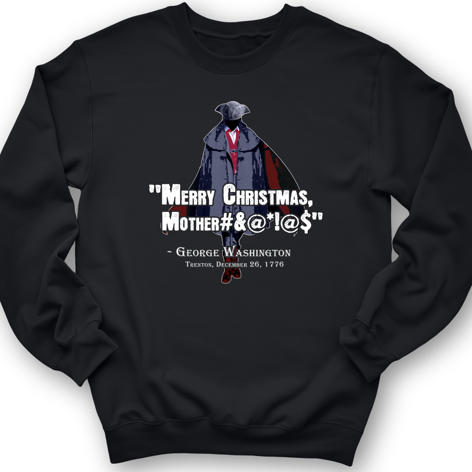 Merry Christmas Mother #%@#$!@ Crewneck Black / S