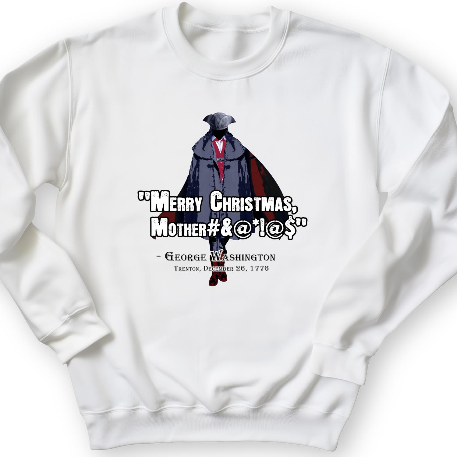 Merry Christmas Mother #%@#$!@ Crewneck White / S