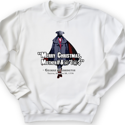 Merry Christmas Mother #%@#$!@ Crewneck White / S