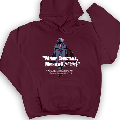Merry Christmas Mother #%@#$!@ Hoodie Maroon / S