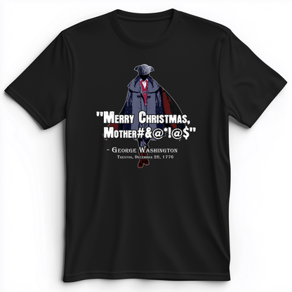 Merry Christmas Mother #%@#$!@ Premium Tee Black / S